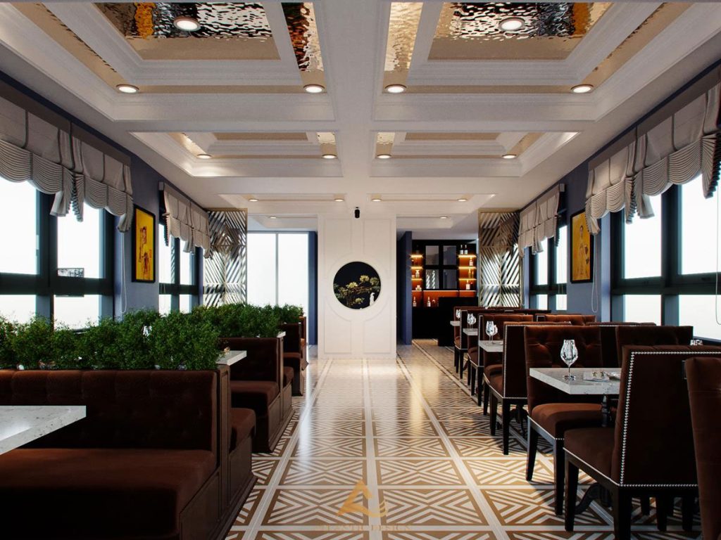Nhà hàng theo phong cách thiết kế nội thất Indochine